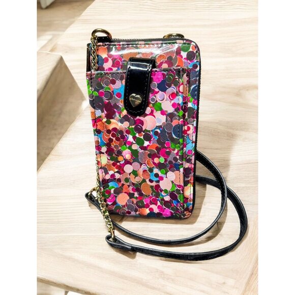 Betsey Johnson Xomaddy Crossbody Cellphone Wallet With Chain Strap - Picture 2 of 7